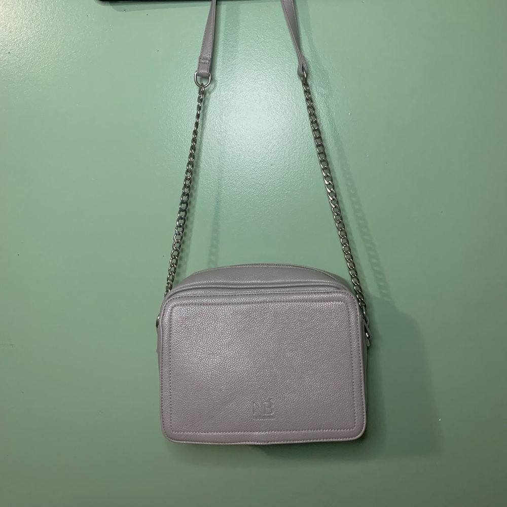Large Nella Bella Grey Shoulder Crossbody Bag